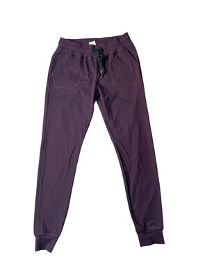 C35– Zyia active XS Purple Jogger Pants - Comfortable Drawstring Sweatpants